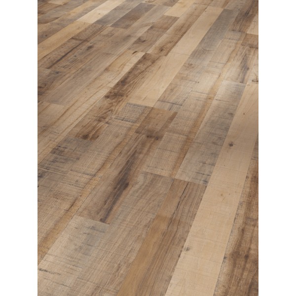 SUELO LAMINADO BASIC 200 - CASTAÑO VINTAGE MARRON 2 TABLILLAS 1285 x 194 x 7 mm - 1593726 -