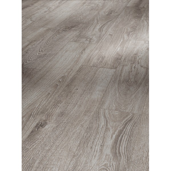 SUELO LAMINADO BASIC 400 - ROBLE GRIS CLARO 1285 x 194 x 8 mm -1426530- (junta en v a 4 lados)