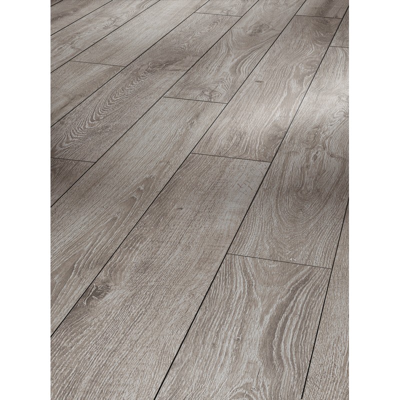 suelo laminado classic 1050 roble gris claro 1475597 1285 x 194 x 8 mm junta en v a 4 lados